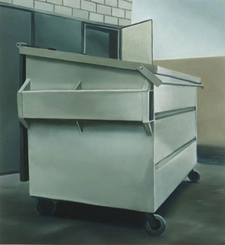 Untitled (White Dumpster Dark Side)